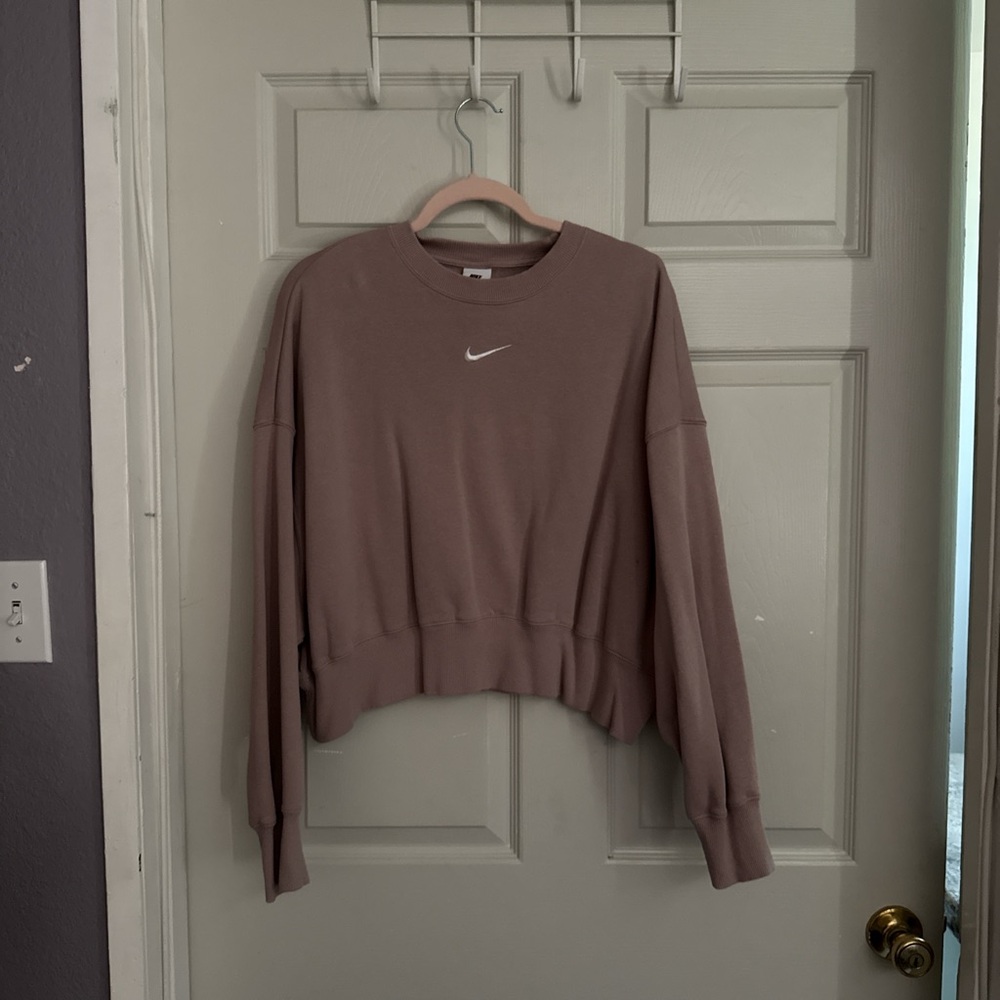Nike Dusty Rose Cropped Sweatshirt